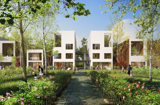 Perspective immobilière - GAUTIER+CONQUET Architectes - Logements au Creusot