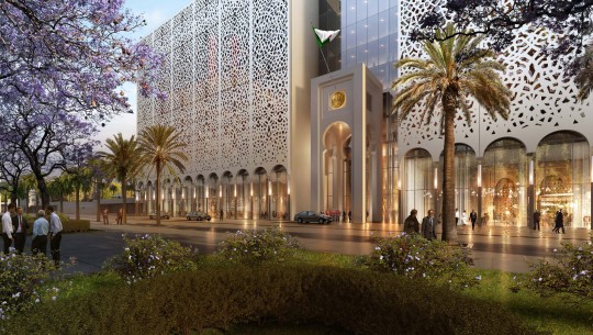 Perspective de concours - BAM (Bureau d'Architecture Méditerranée) - Parlement en Algérie