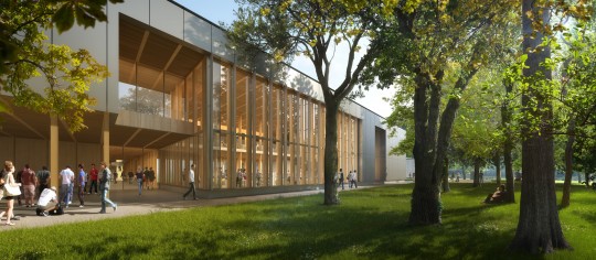 Gautier+Conquet Architectes-Perspectives de concours- Lycée Agricole Roanne Chervé
